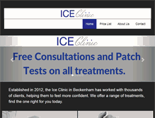 Tablet Screenshot of ice-clinic.com